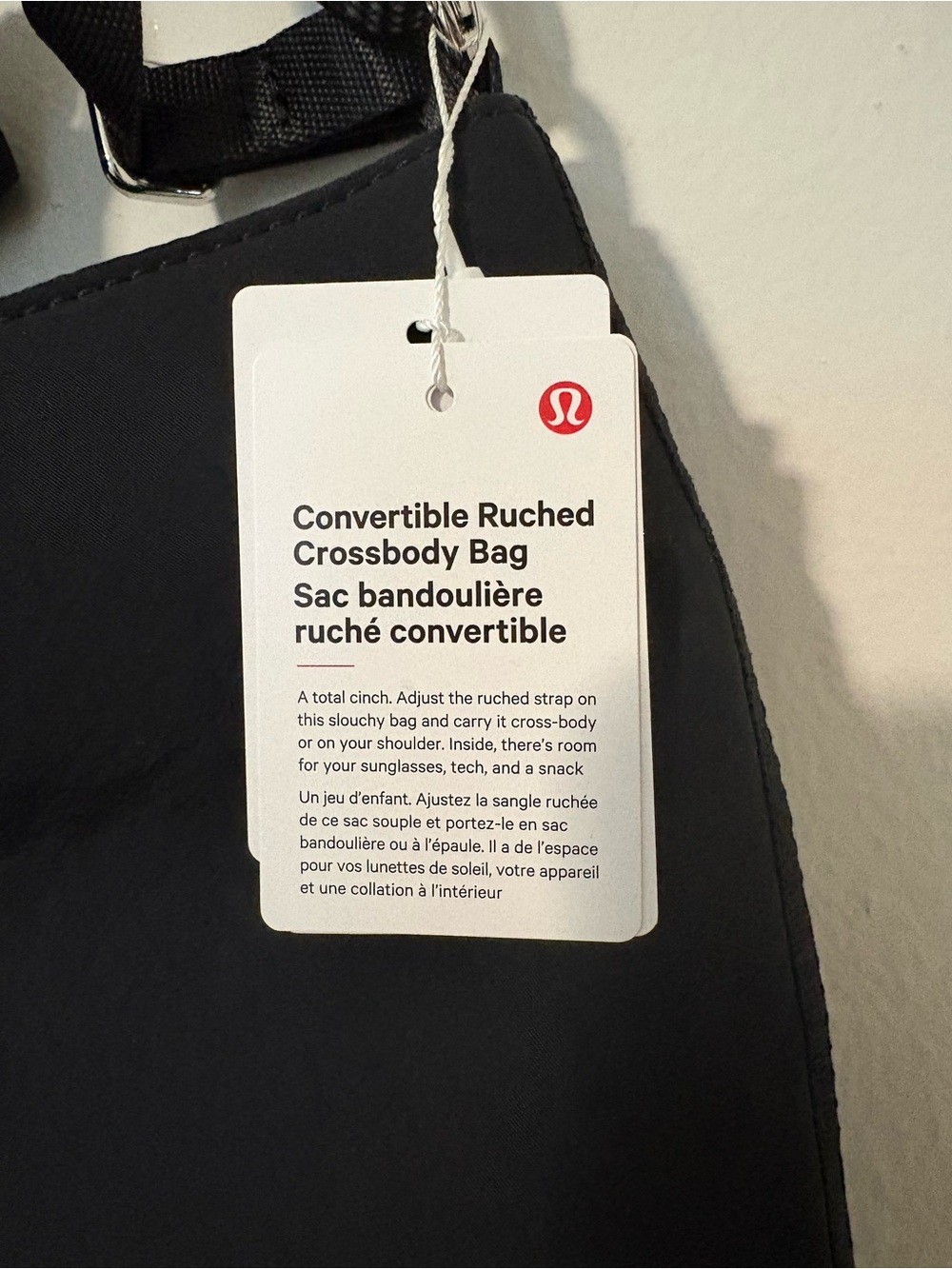 LULULEMON convertible ruched crossbody bag - Picture 3 of 10